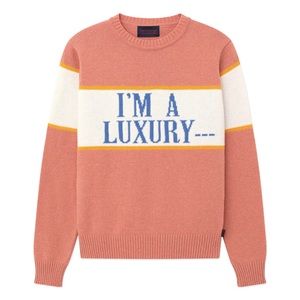 GYLES & GEORGE WOMEN'S "I'M A LUXURY" SWEATER